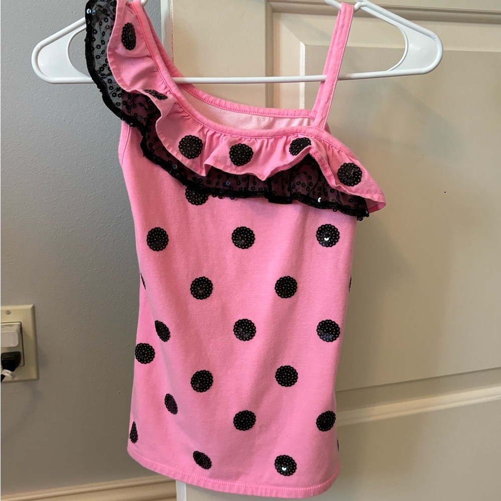 Girls Justice size 10 pink tank top